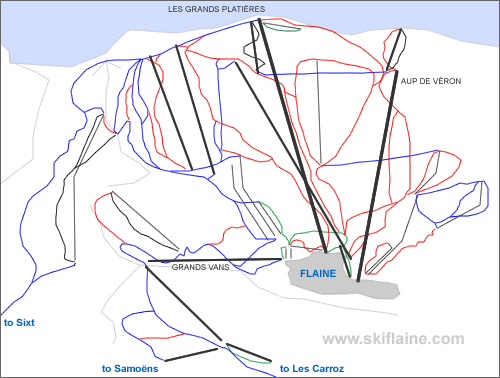 Flaine Ski Map